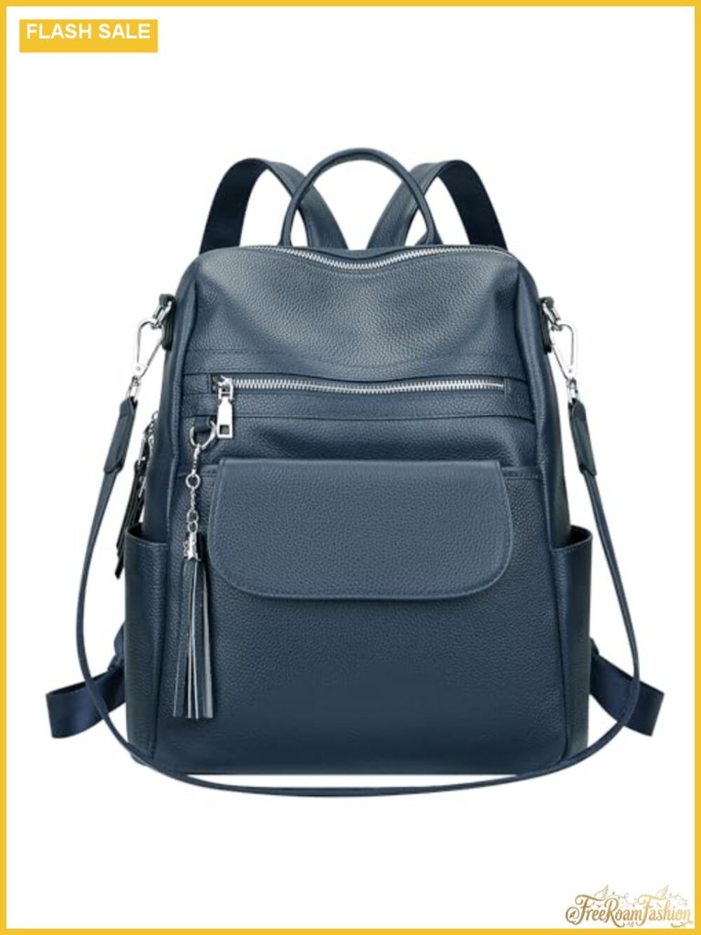 Genuine Leather Convertible Backpack Handbag for Women Travel Business